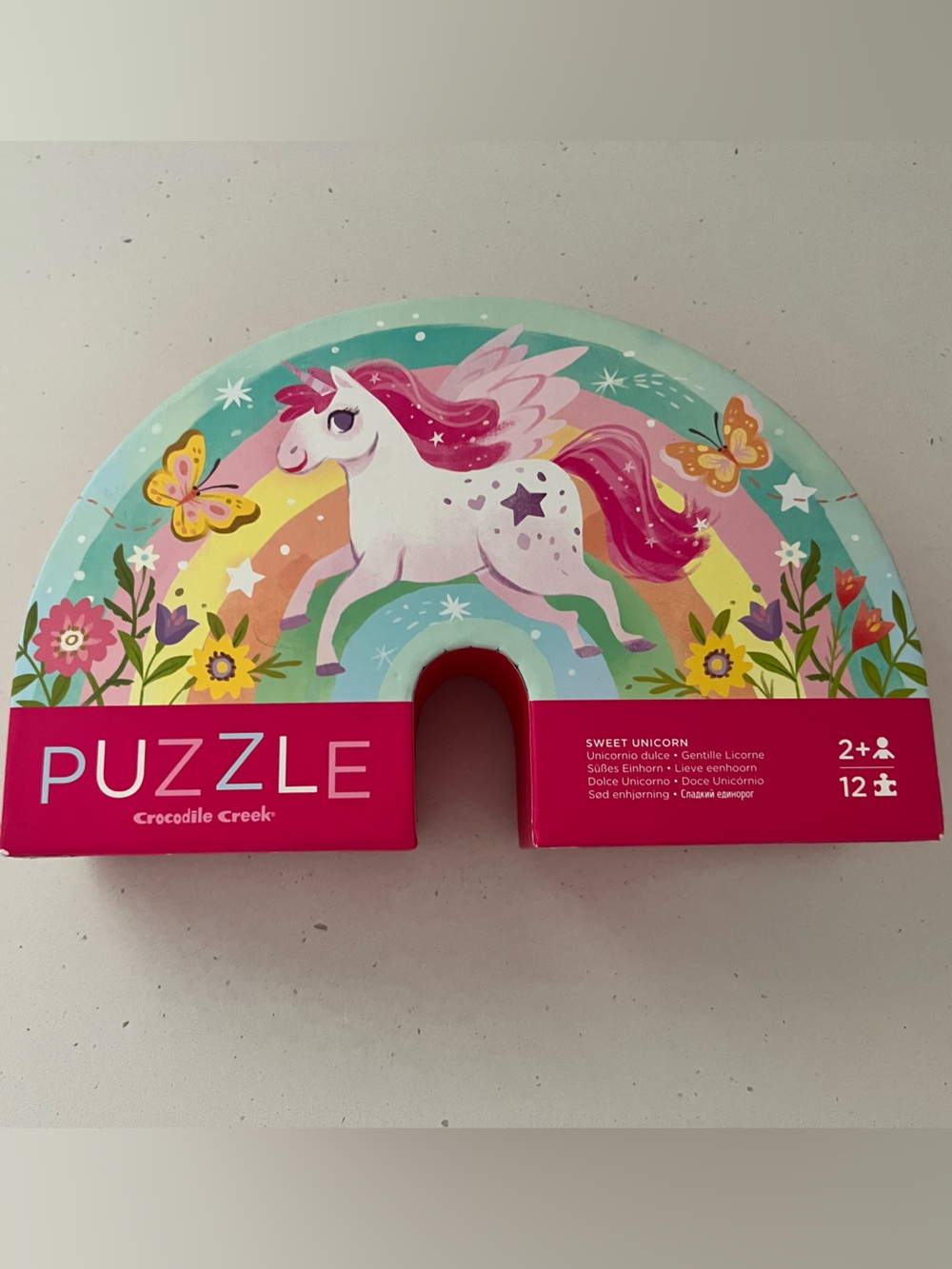 Crocodile Creek Sweet Unicorn 12 Piece Puzzle Toddler Ages 2+ Complete